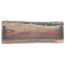 Custom Acacia Wood Live Edge Serving Board With Iron Handles