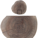 Custom Acacia Wood Live Edge Round Cutting Board With Stand