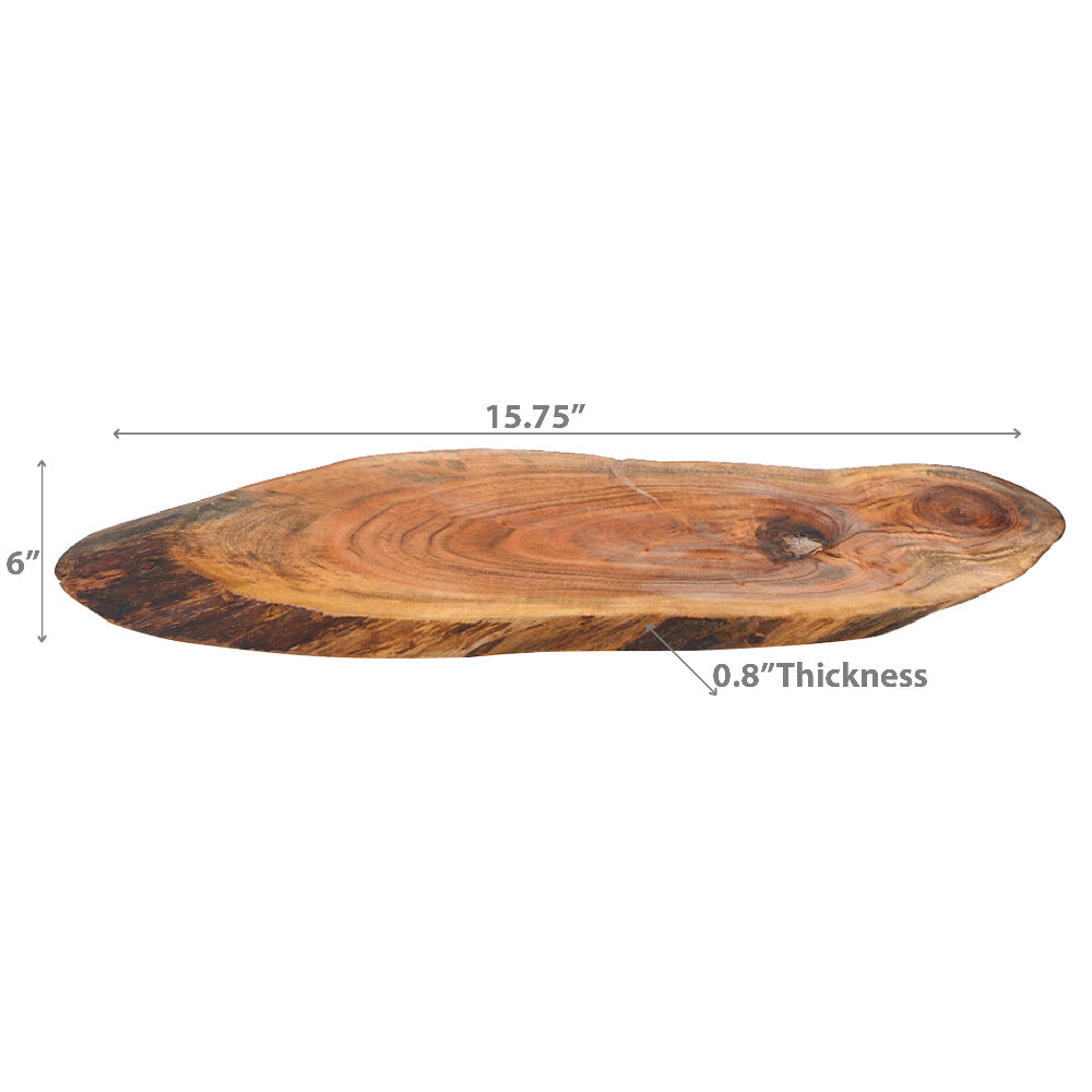 Custom Acacia Wood Live Edge Long Serving Board, Charcuterie Serving Platter, Wooden Serving Board