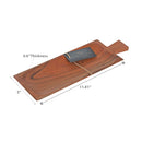 Acacia Wooden Bevelled Serving Board With Handle Small
