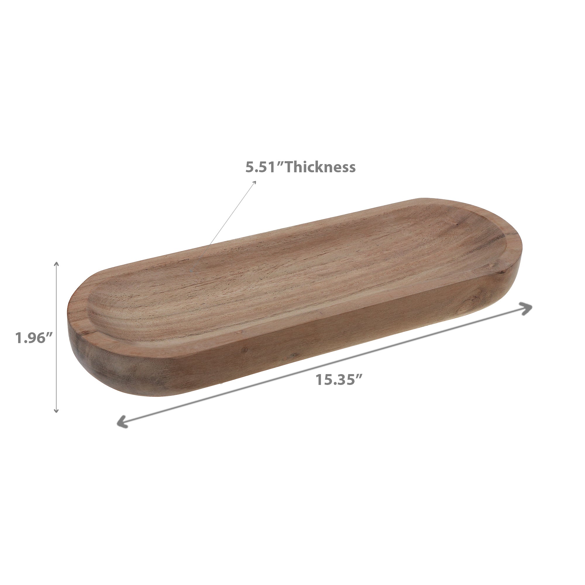 Acacia Wooden Shallow Dough Bowl, Acacia Wood Dough Bowl, Rustic Farmhouse Centerpiece, Decorative Kitchen Table Accent