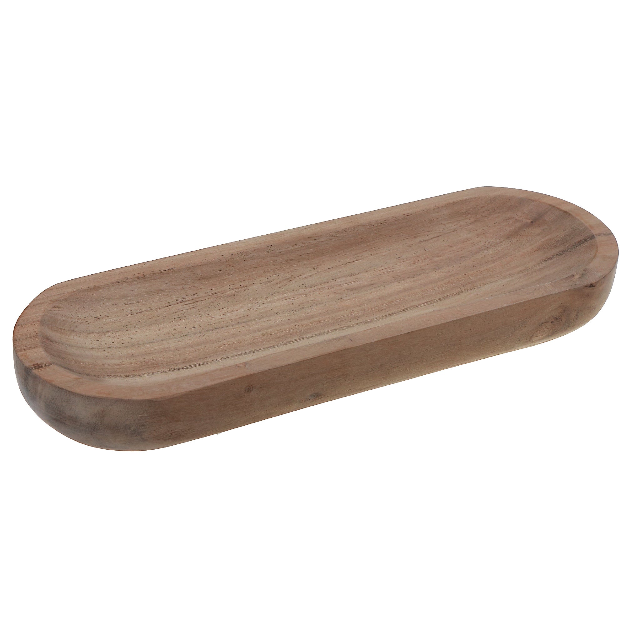 Acacia Wooden Shallow Dough Bowl, Acacia Wood Dough Bowl, Rustic Farmhouse Centerpiece, Decorative Kitchen Table Accent