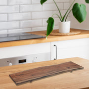 Acacia Wooden Live Edge Rectangular Serving Board Large, Large Acacia Live Edge Serving Board, Rectangular Charcuterie Platter, Rustic Entertaining Essential