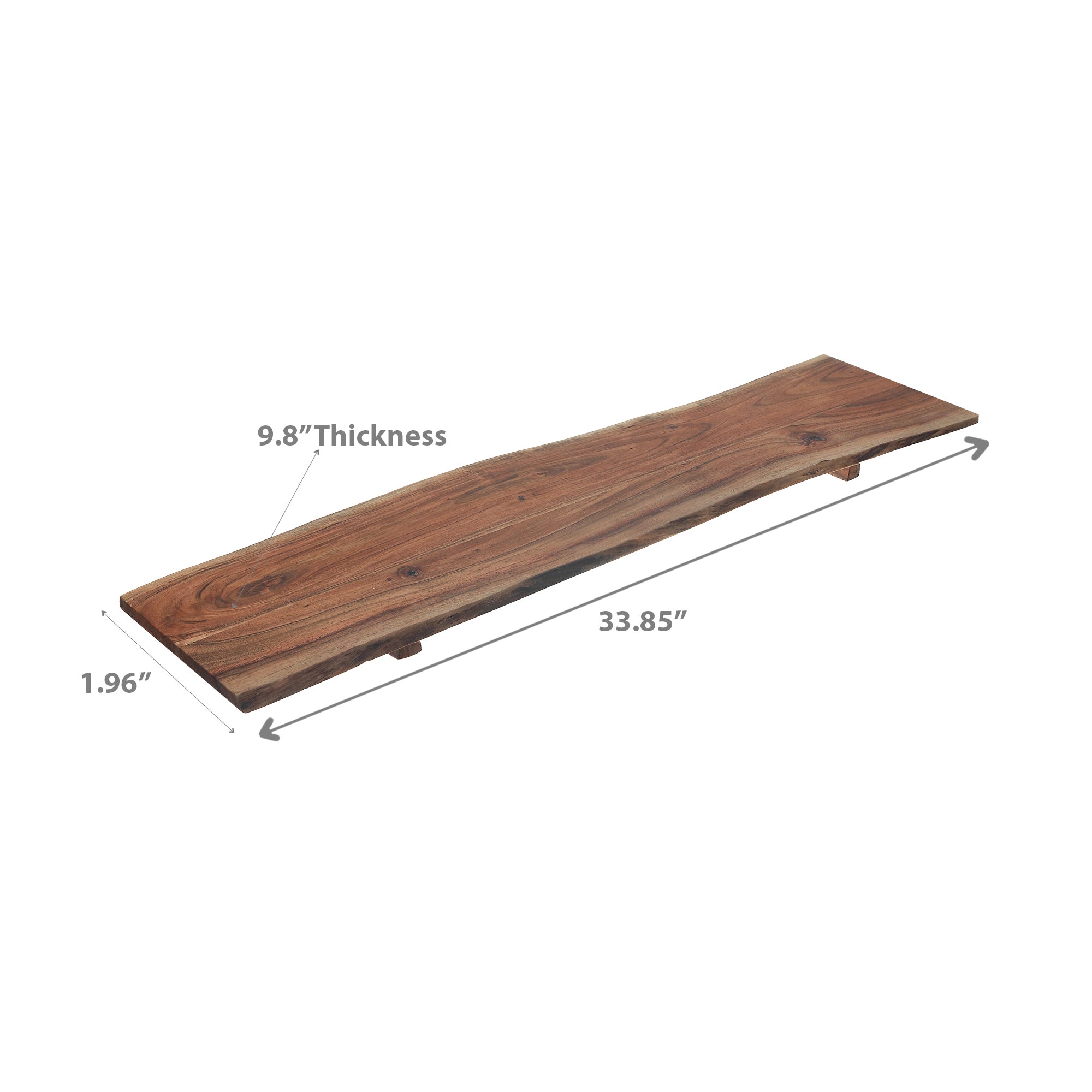 Acacia Wooden Live Edge Rectangular Serving Board Large, Large Acacia Live Edge Serving Board, Rectangular Charcuterie Platter, Rustic Entertaining Essential