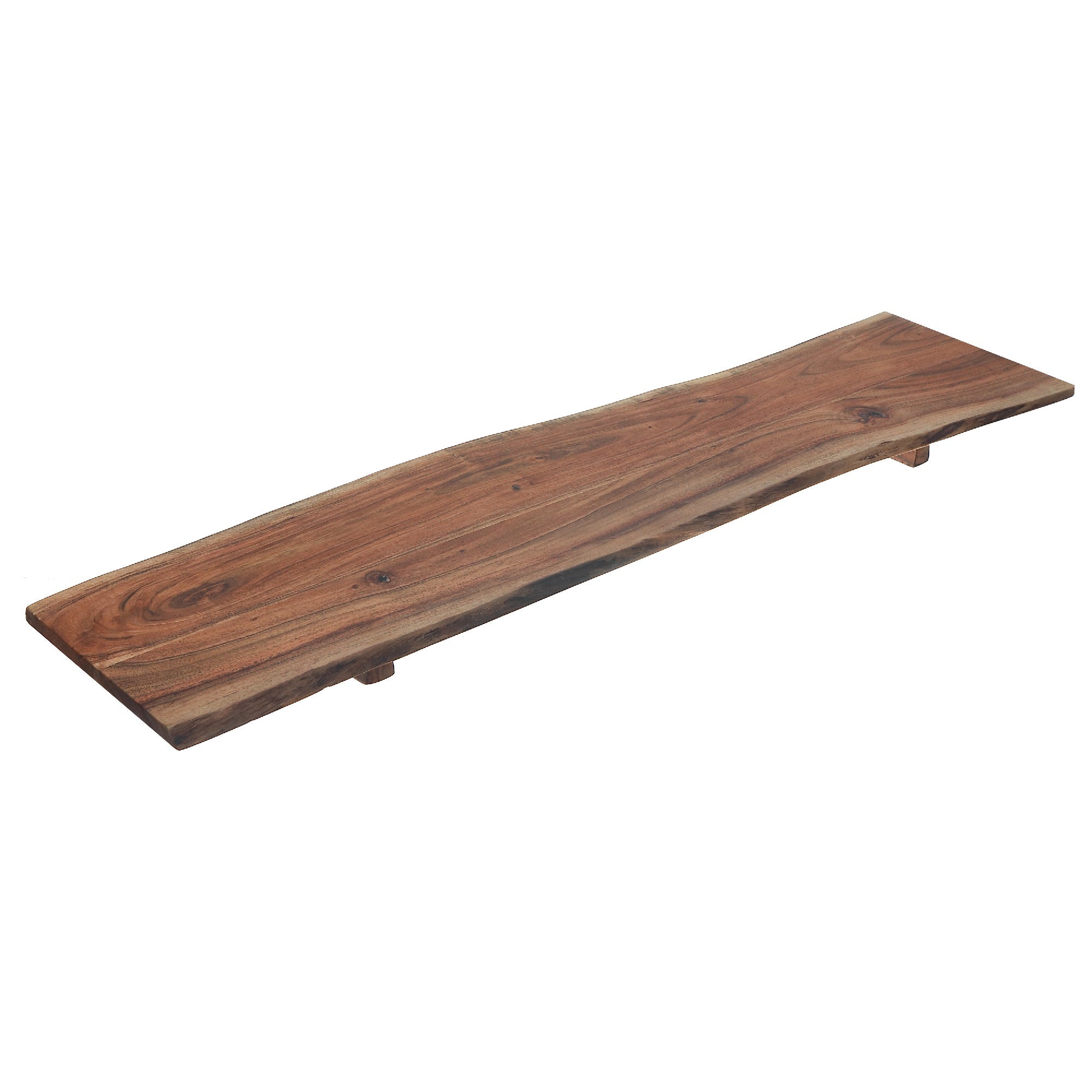 Acacia Wooden Live Edge Rectangular Serving Board Large, Large Acacia Live Edge Serving Board, Rectangular Charcuterie Platter, Rustic Entertaining Essential