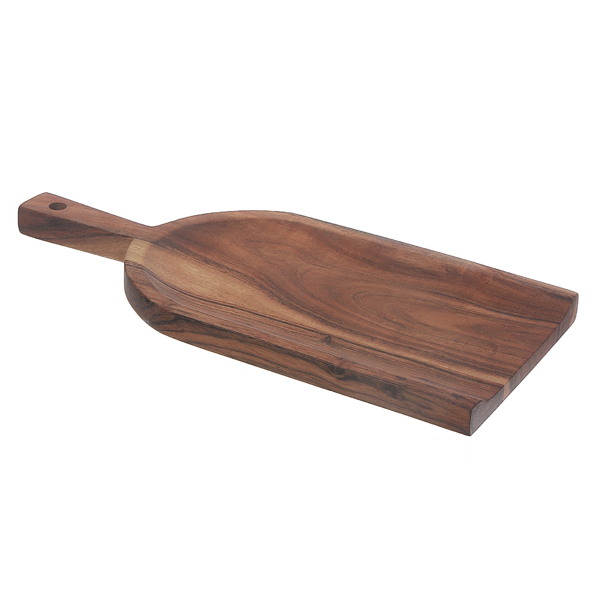 Shovel-Shaped Acacia Wood Serving Board with Natural Oil Finish