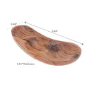 Acacia Oiled Wooden 3 Section Dish Small