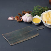 Live Edge Acacia Wood Serving Board with Convenient Handle