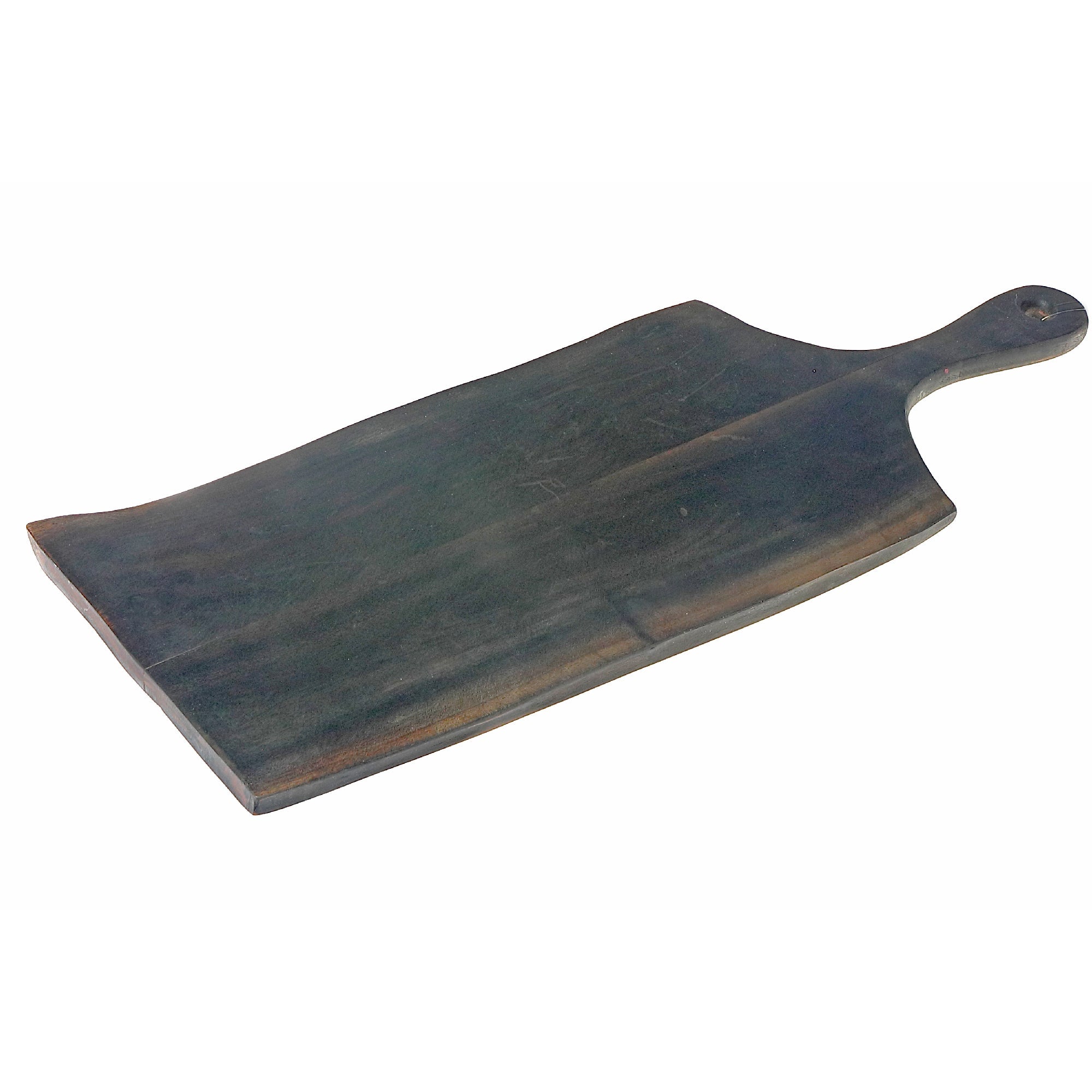 Live Edge Acacia Wood Serving Board with Convenient Handle