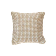 Microfibre Handloom Cushion Taupe Textured Decorative Pillow - Set of 2