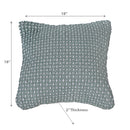 Microfibre Handloom Cushion Silt Green 18 X 18 - Set of 2