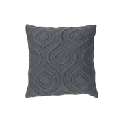 Velvet Impression Cushion Gray Luxurious Decorative Throw Pillow - Set of 2