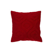 Velvet Impression Cushion Red Luxurious Decorative Throw Pillow - Set of 2