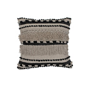 Cotton Handwoven Cushion Tousel Design - Set of 2 Decorative Throw Pillow