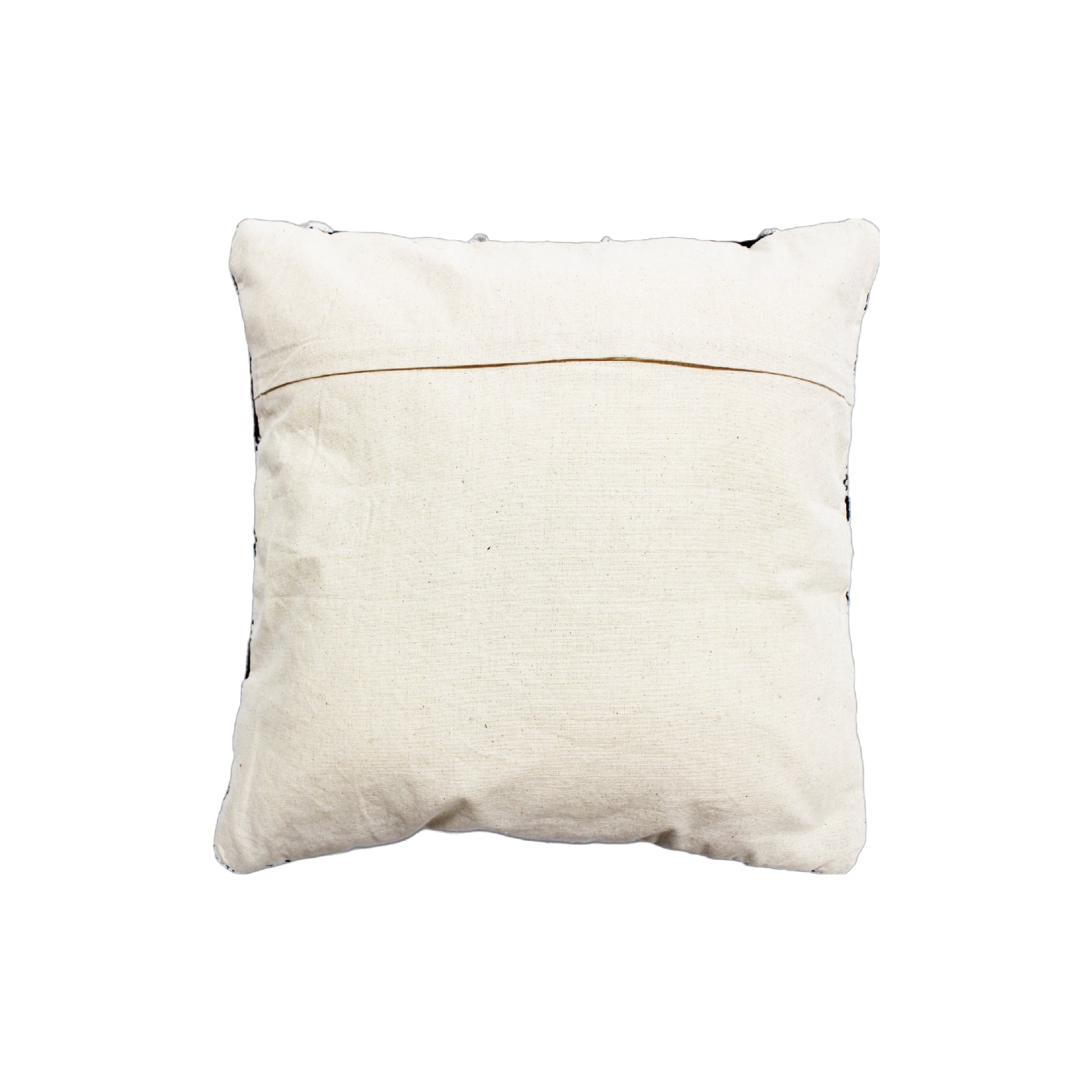 Cotton Handwoven Cushion Tousel Design - Set of 2 Decorative Throw Pillow