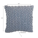 Monica Briaded Cushion Blue Grey 18 X 18 - Set of 2