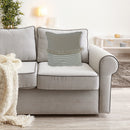 Handwoven Stripe With Fringe Cushion