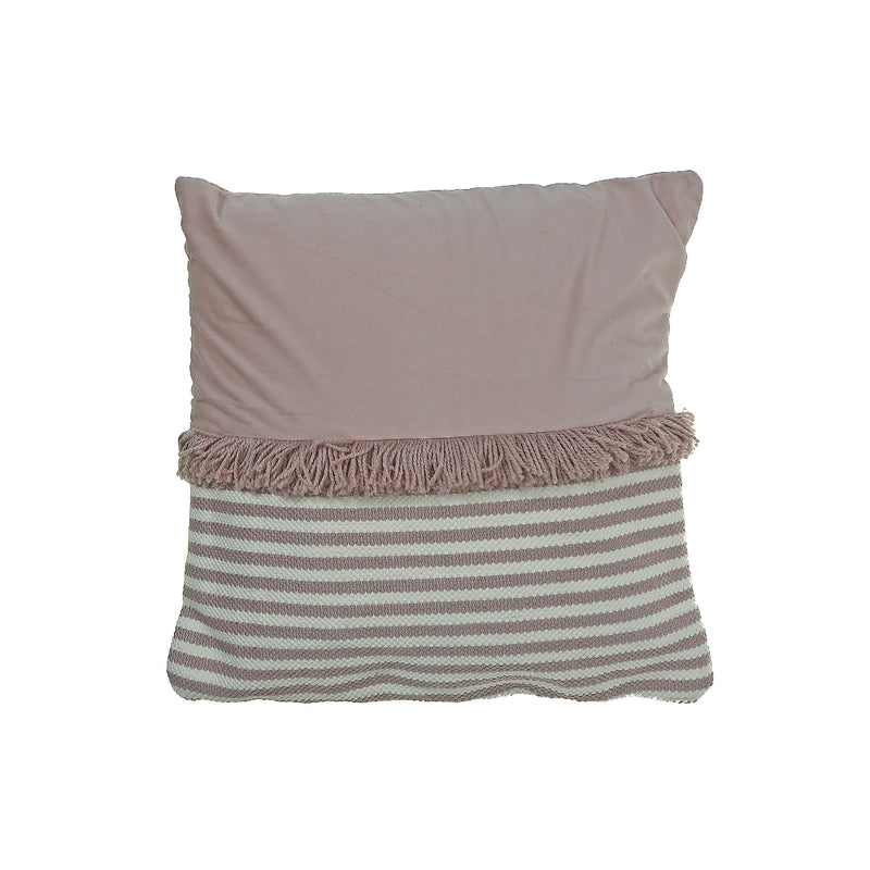 Handwoven Stripe With Fringe Cushion