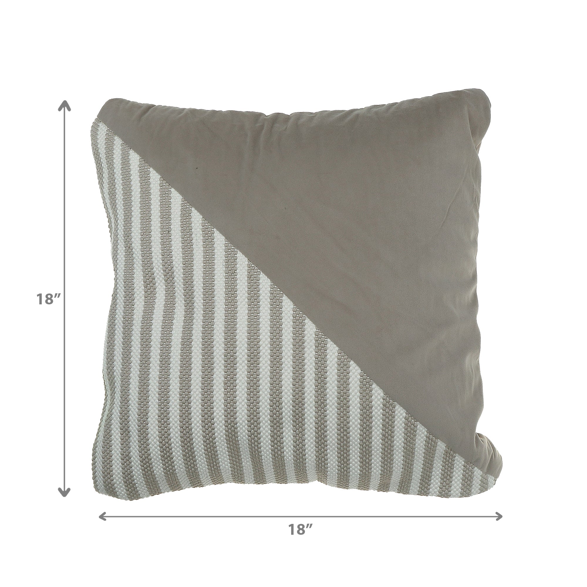 Handwoven Diagonal Stripe Cushion Set Of 2, Diagonal Stripe Handwoven Cushion Set, Decorative Throw Pillows, Textured Sofa Accent