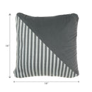 Handwoven Diagonal Stripe Cushion