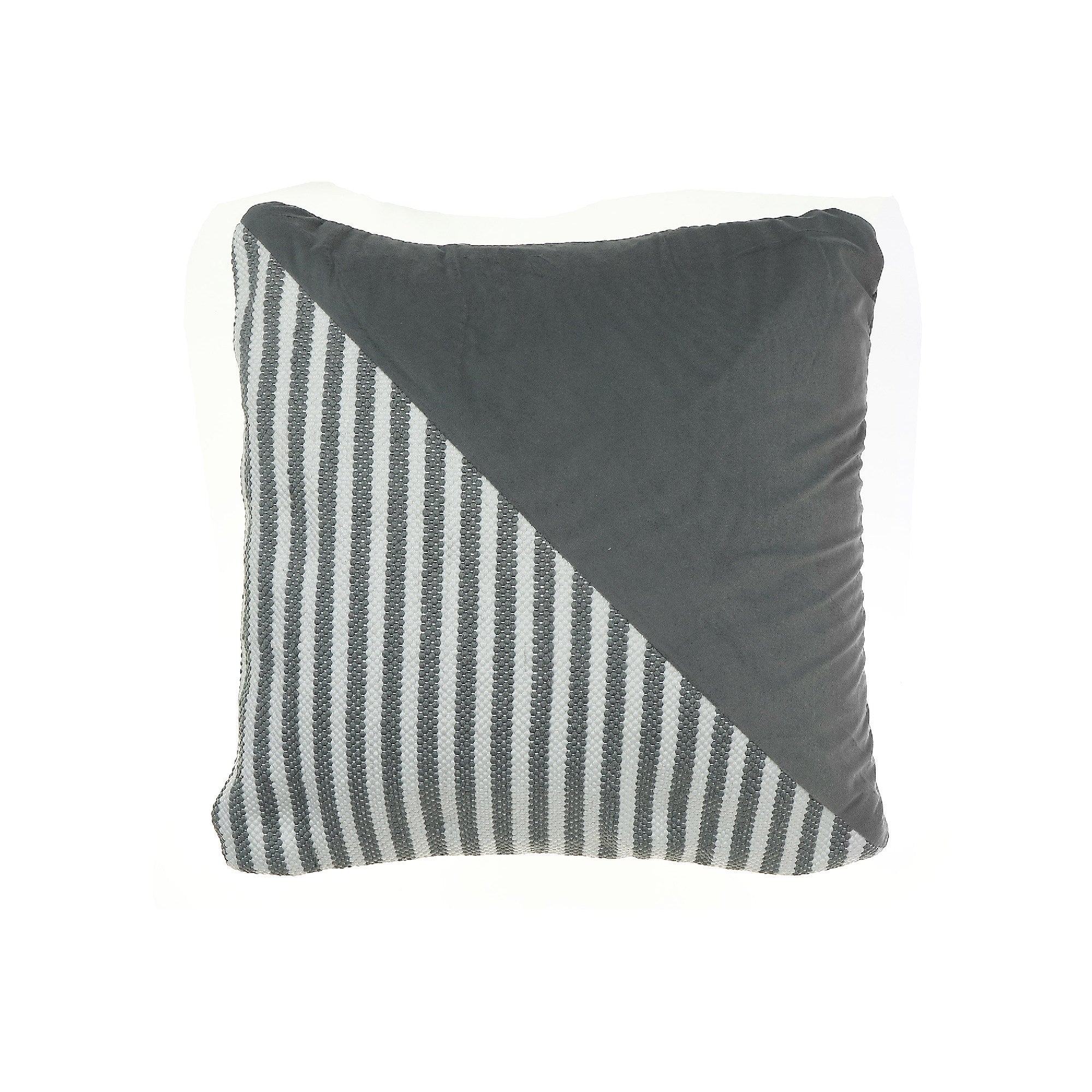 Handwoven Diagonal Stripe Cushion Set Of 2, Diagonal Stripe Handwoven Cushion Set, Decorative Throw Pillows, Textured Sofa Accent