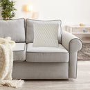 Braided Weave Cotton Handwoven Cushion Ivory - Set of 2