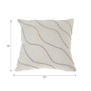 Boho Pattern Cotton Handwoven Cushion Ivory - Set of 2