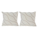 Boho Pattern Cotton Handwoven Cushion Ivory - Set of 2