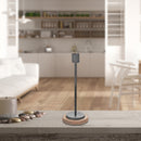 Metal Candle Holder With Wood Base Small