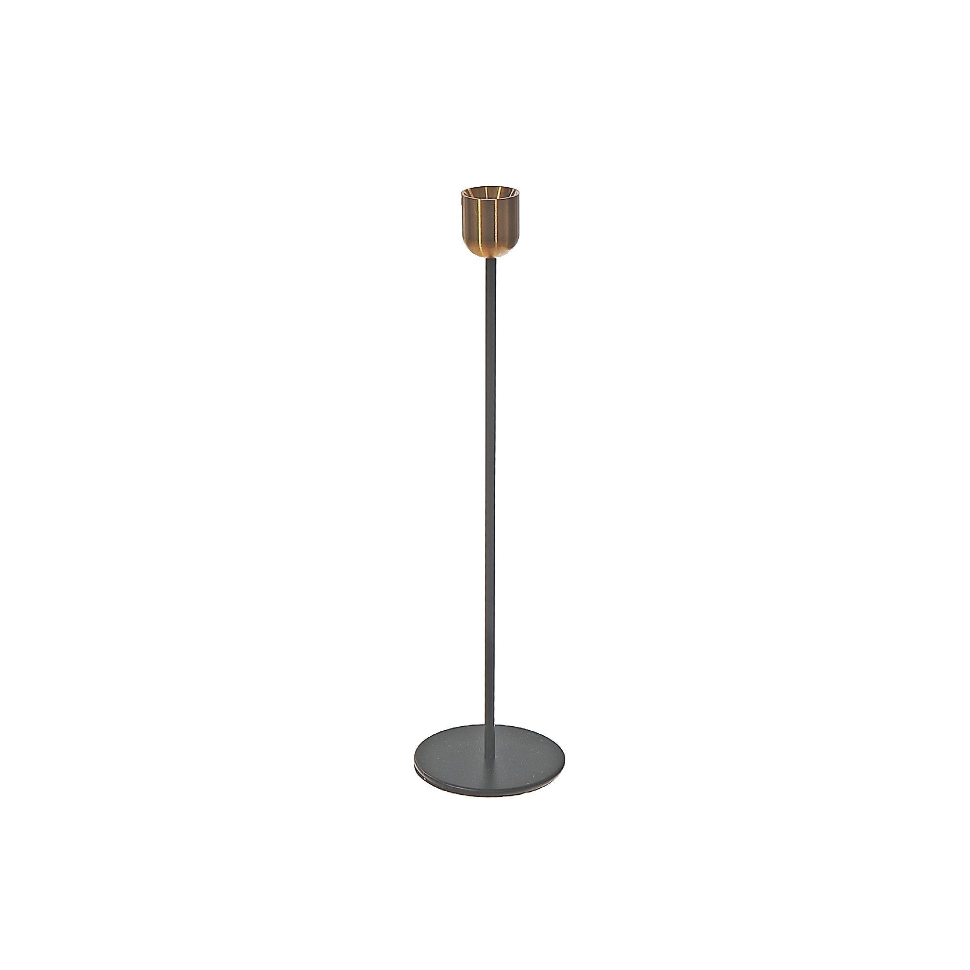 Large Metal Candle Holder – Tabletop Candle Accessory, Home Decor