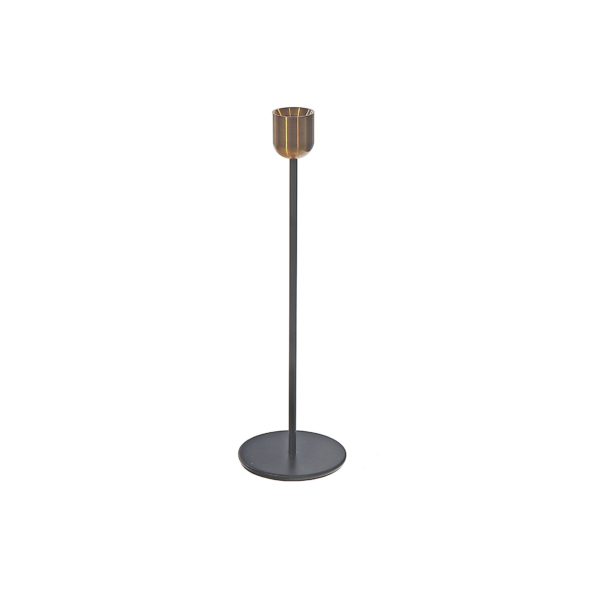 Medium Metal Candle Holder – Tabletop Candle Accessory, Home Decor