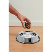 Stainless Steel Pet Bowl With Anti-Slip Ring Base, Dog Cat Feeding Bowl, Non-Skid