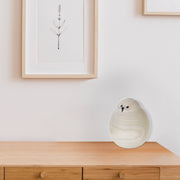 Natural Wooden Owl Decor Set Of 2, Rustic Woodland Home Accent, Shelf Decoration