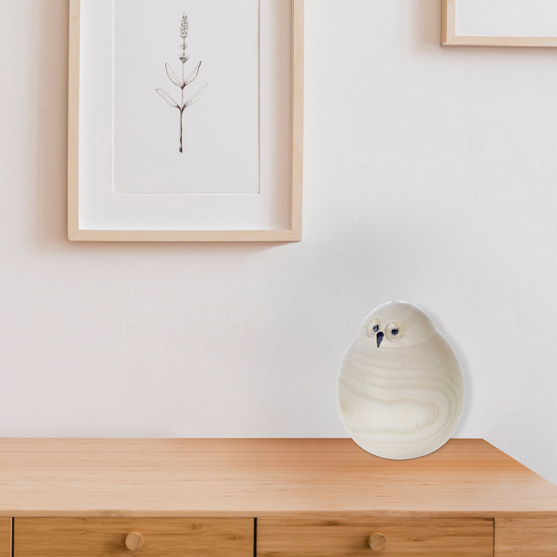 Natural Wooden Owl - Set of 2