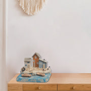 Wooden Triple Nautical House Decoration, Coastal Beach Wall Accent