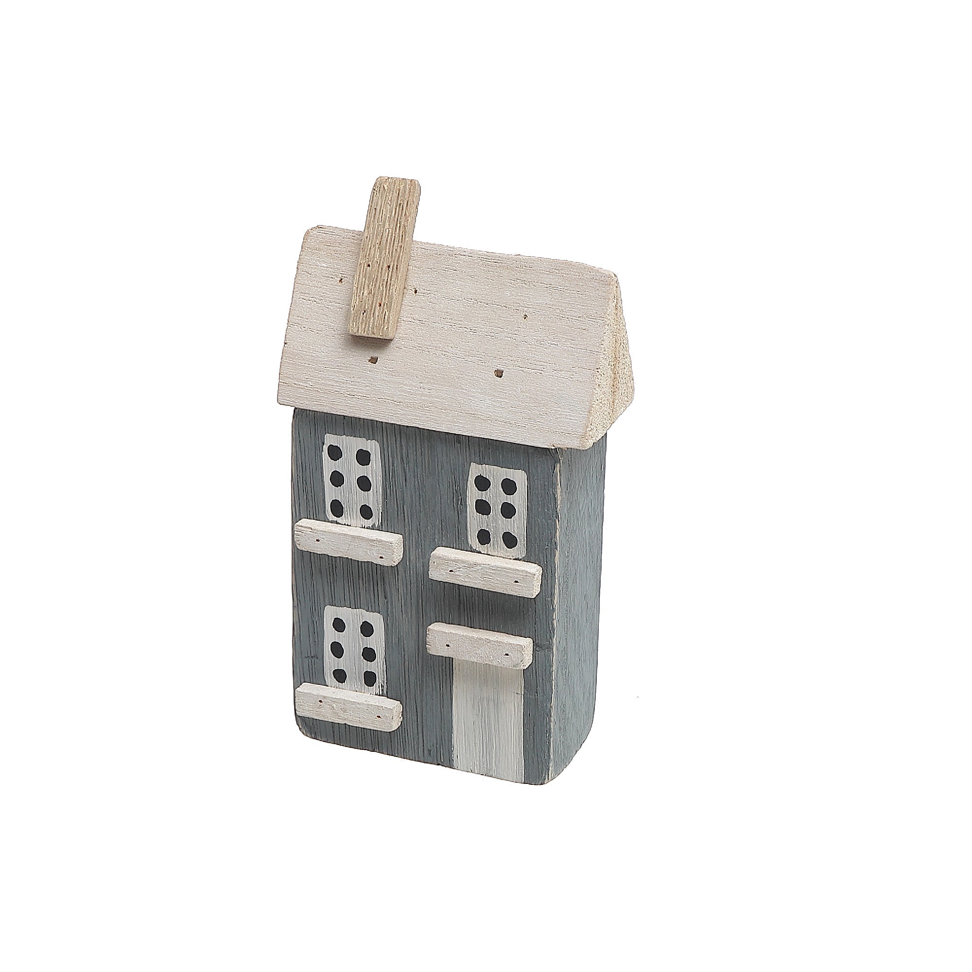 Wooden Single Blue House Decoration, Rustic Home Accent