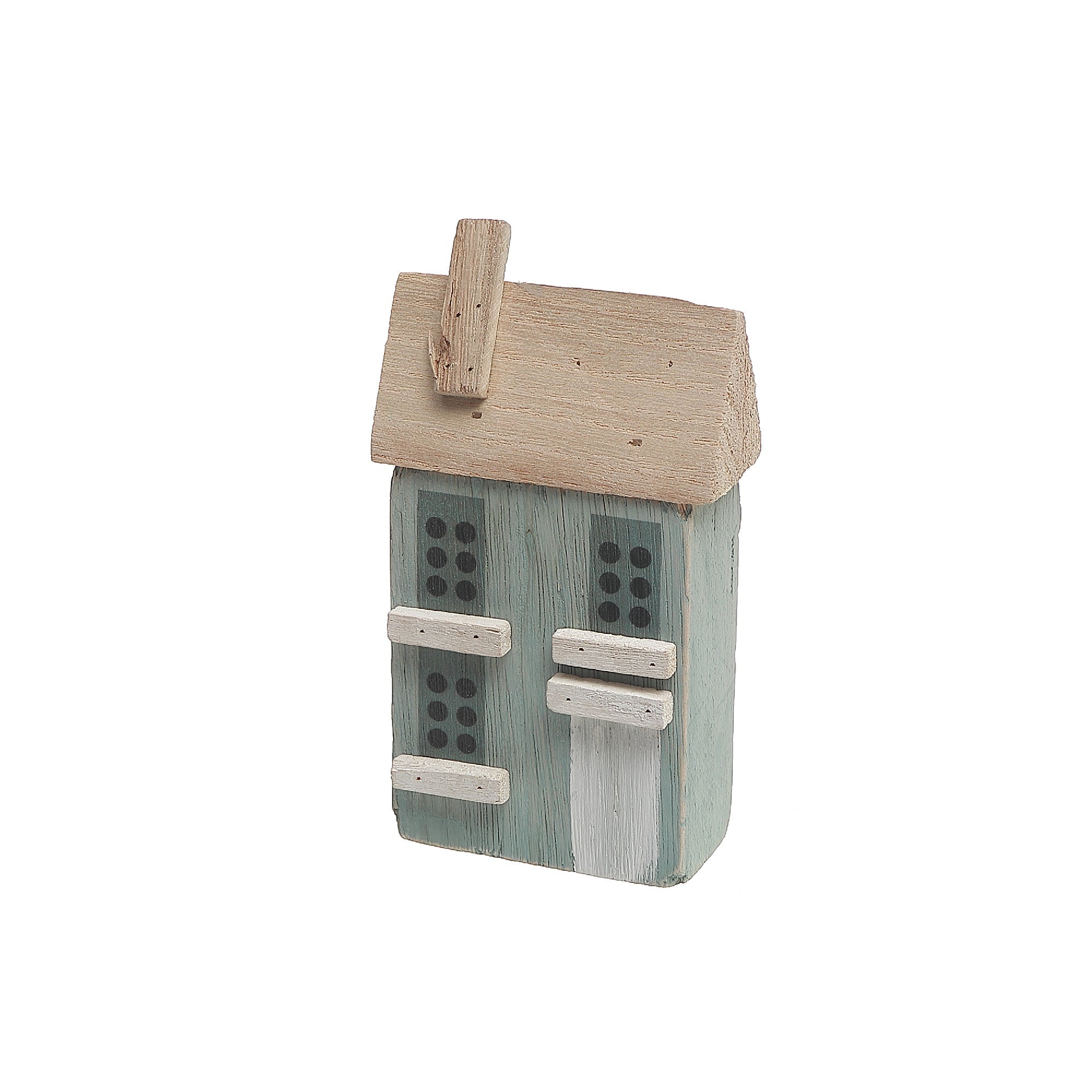 Wooden Single Green House Decoration, Rustic Home Accent