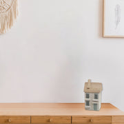 Wooden Single White House Decoration, Rustic Home Accent