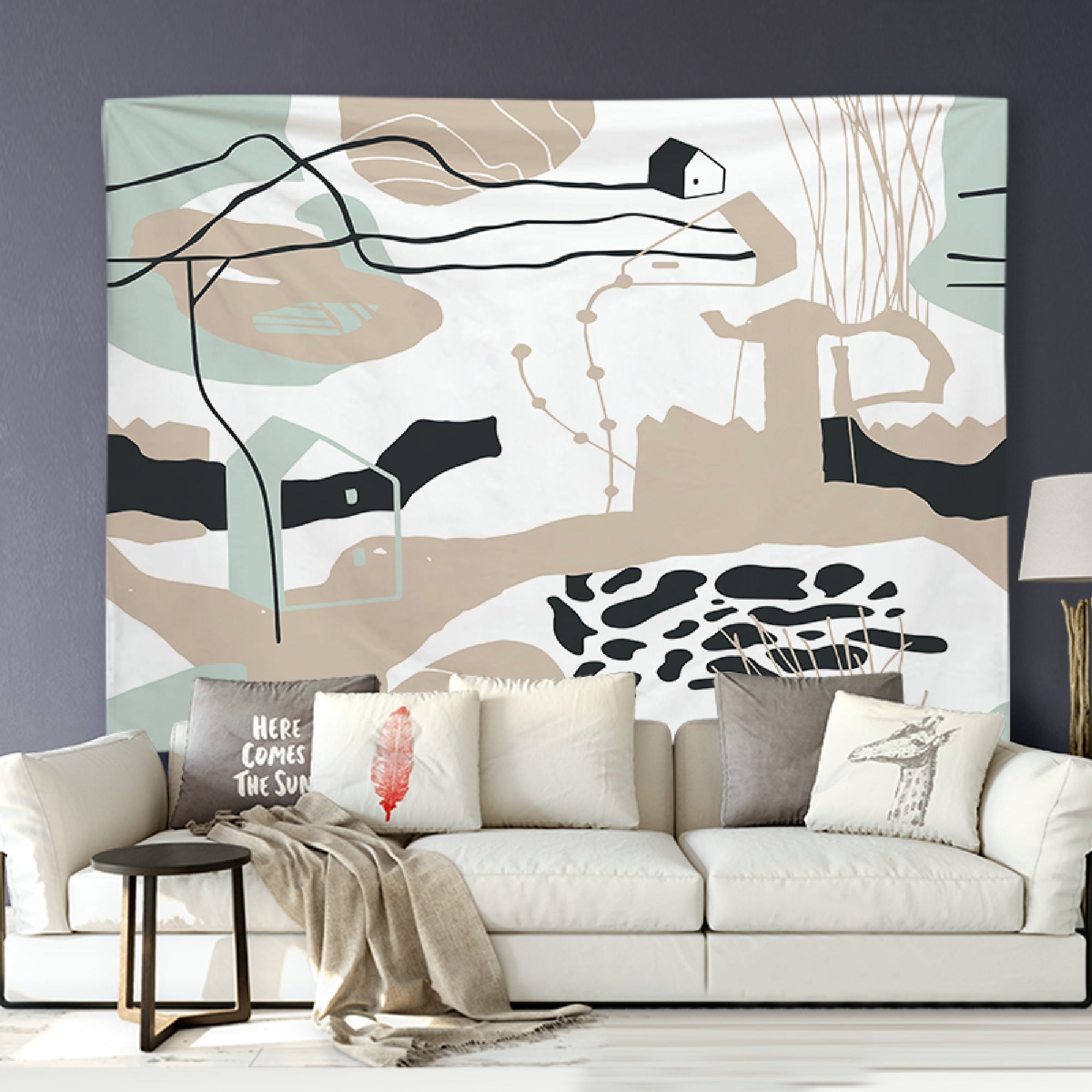 Polyester Backdrop Abstract 59x79 Inch, Photography Backdrop, Event Decor