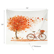 Polyester Backdrop Bicycle Tree 59x79 Inch, Photography Backdrop, Event Decor