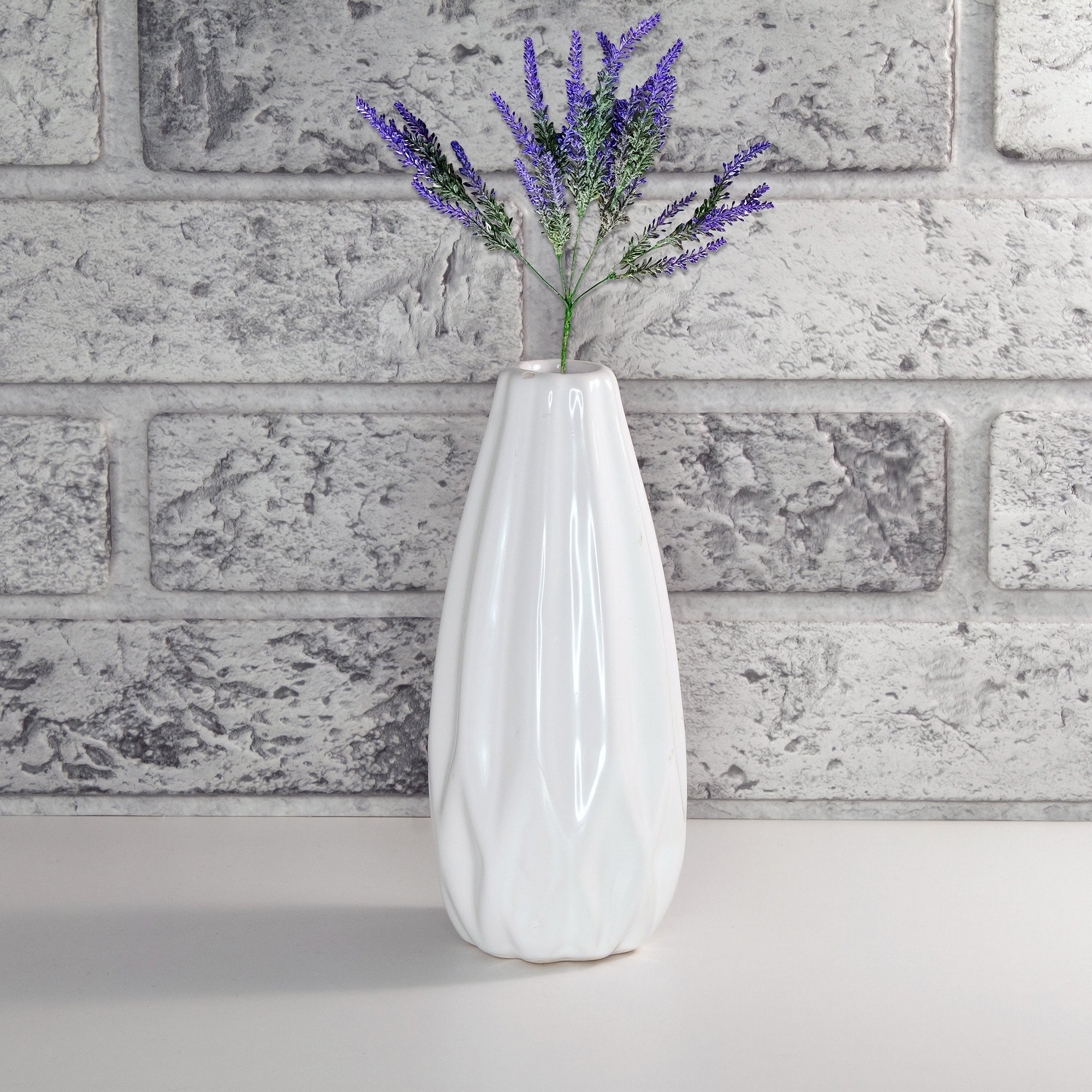Artificial Lavender Pick - Set of 6 Decorative Floral Stems for Home Vases