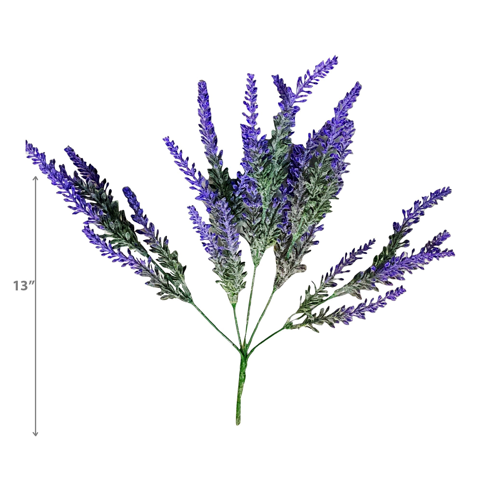 Artificial Lavender Pick - Set of 6 Decorative Floral Stems for Home Vases
