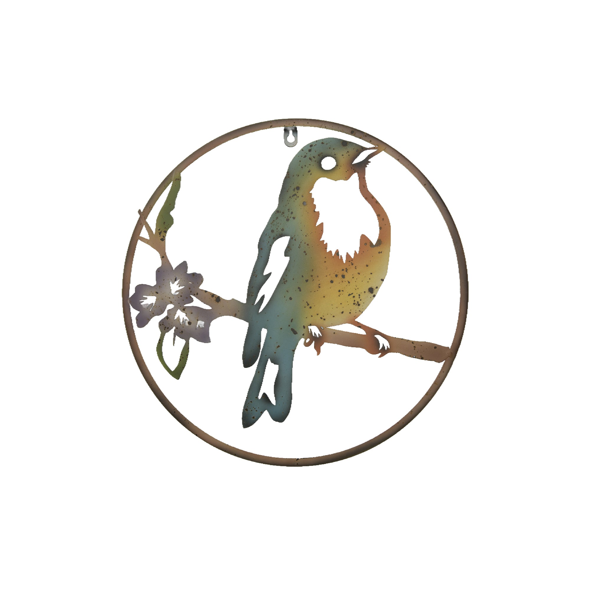 Metal Robin Cutout Hanging Décor for Nature Lovers