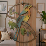 Metal Oriole Cutout Hanging Décor for Indoor/Outdoor Use