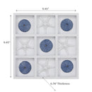 Polyresin Seashore Tic Tac Toe Wood Board