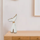 Wooden Whale Tail Decor