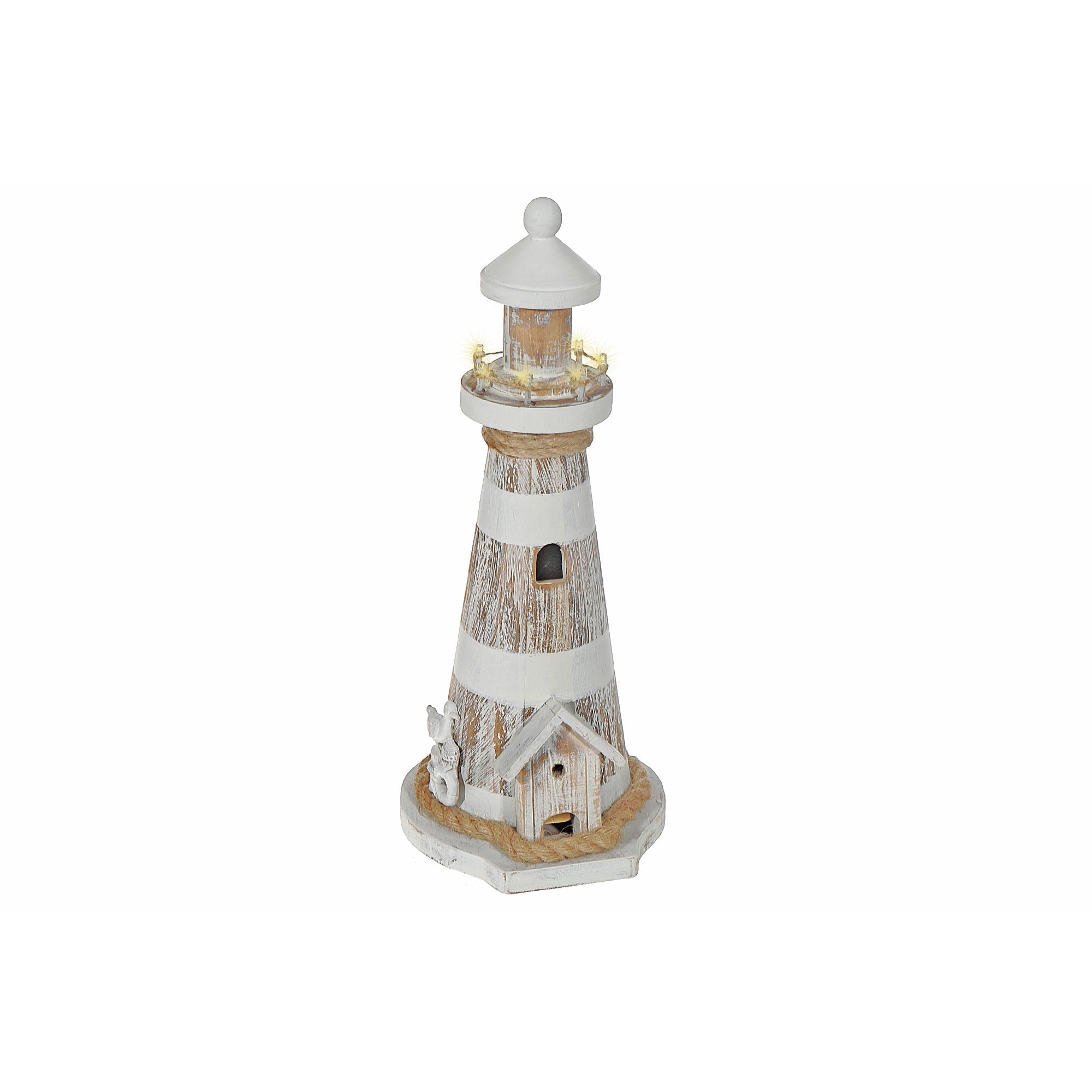 Wooden Lighthouse Decorative Accent, Coastal Home Decor, Nautical Table or Shelf Decoration, Coastal Wall Accent
