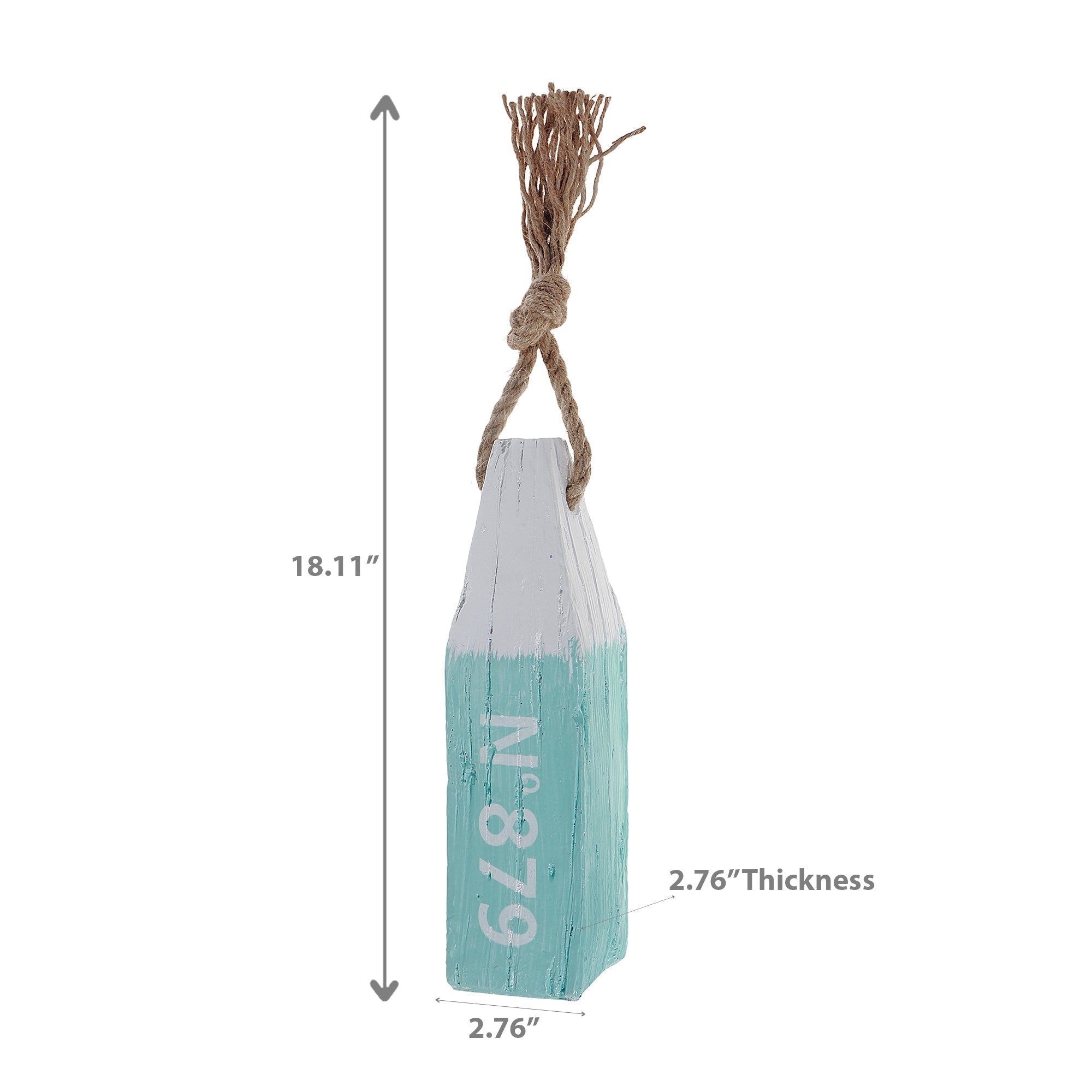 Decorative Hanging Buoy, Nautical Coastal Wall Decor, Beach House Hanging Accent