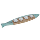 Wooden Fish With 3 Tealight Holders