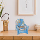 Wooden Chair With Candle Holder